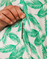 Muna | Peach Terrazzo Print Premium Rayon Nursing Kaftan - Free Size